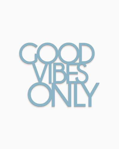 scritta decorativa per la casa motivazionale idea regalo scritta in legno good vibes only 