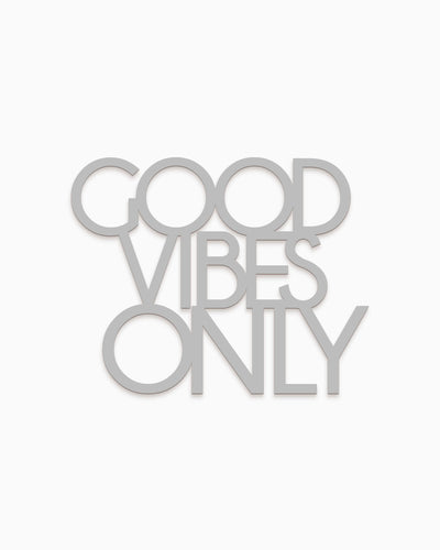 scritta decorativa per la casa motivazionale idea regalo scritta in legno good vibes only 