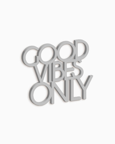 scritta decorativa per la casa motivazionale idea regalo scritta in legno good vibes only 