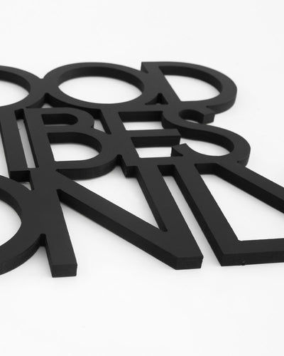 scritta decorativa per la casa motivazionale idea regalo scritta in legno good vibes only 