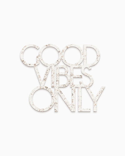 scritta decorativa per la casa motivazionale idea regalo scritta in legno good vibes only 