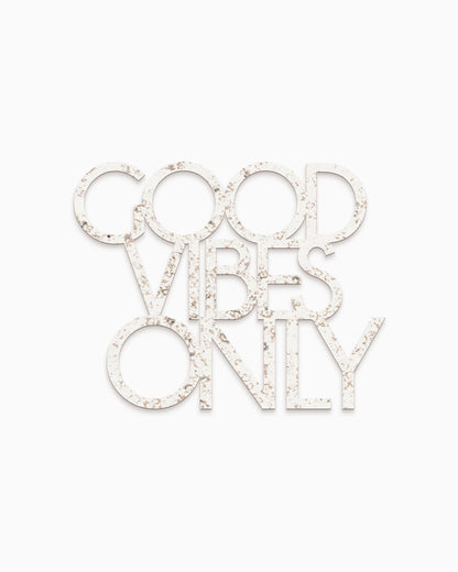 scritta decorativa per la casa motivazionale idea regalo scritta in legno good vibes only #colore_shabby