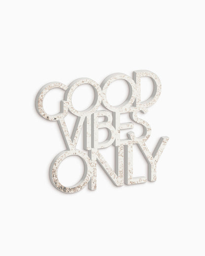 scritta decorativa per la casa motivazionale idea regalo scritta in legno good vibes only #colore_shabby
