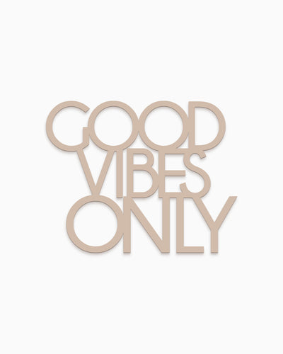 scritta decorativa per la casa motivazionale idea regalo scritta in legno good vibes only 