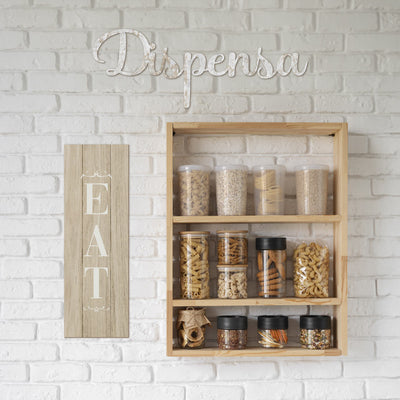 Scritta in Legno Dispensa