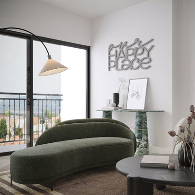 Scritta in Legno Our Happy Place