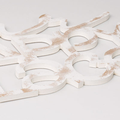 Scritta in Legno Our Happy Place