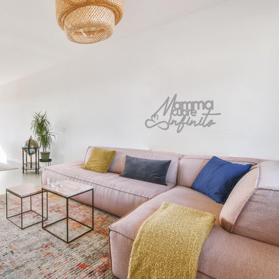 Scritta in Legno Mamma cuore infinito