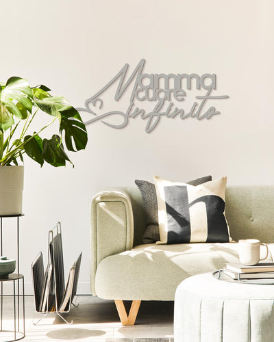 Scritta in Legno Mamma cuore infinito