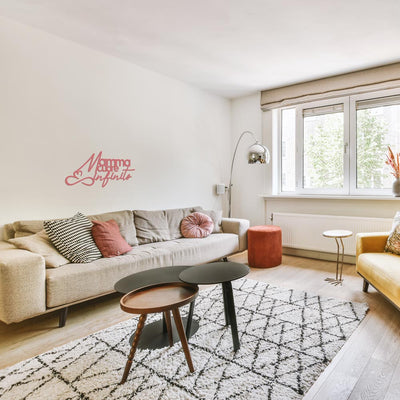 Scritta in Legno Mamma cuore infinito