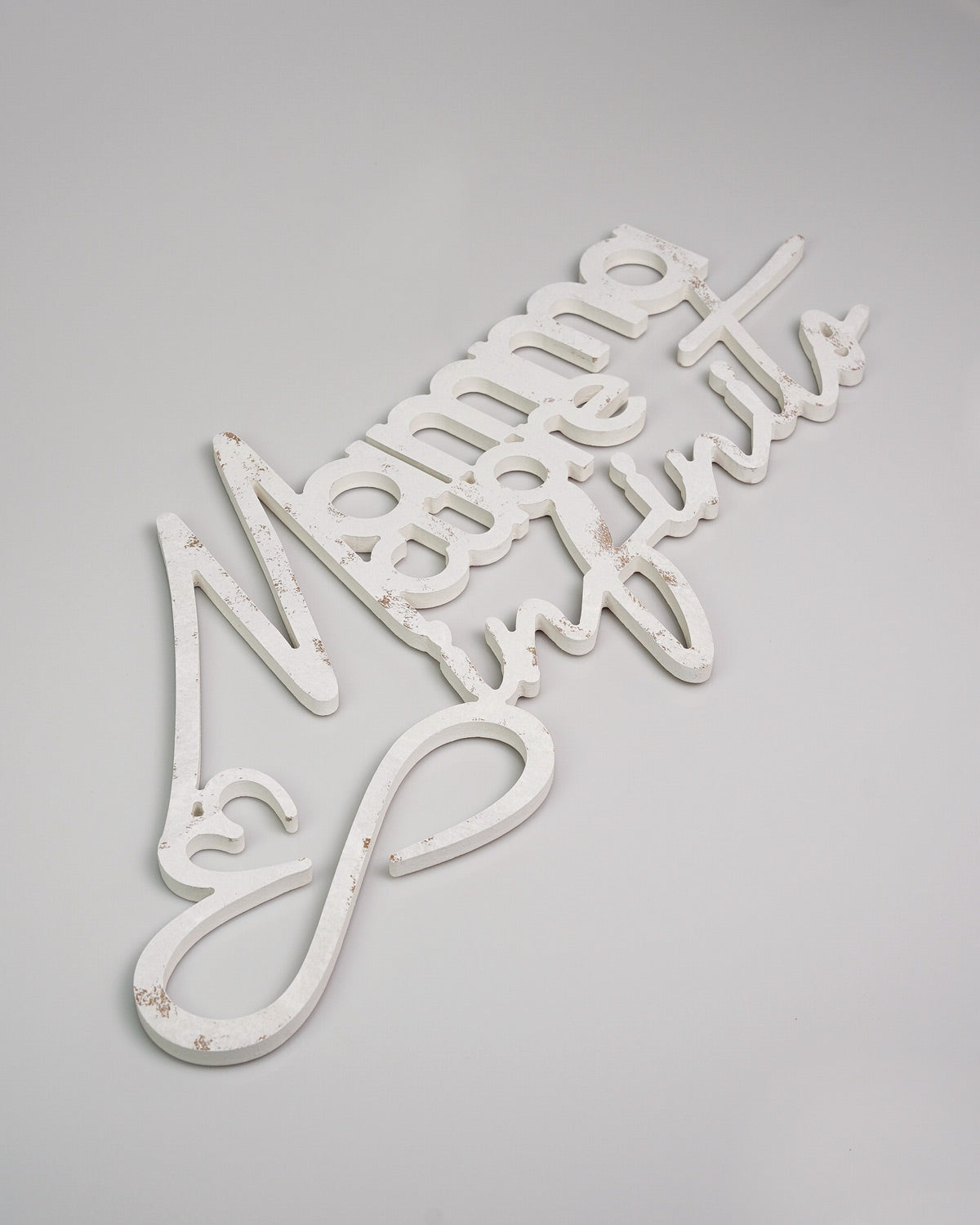 Scritta in Legno Mamma cuore infinito