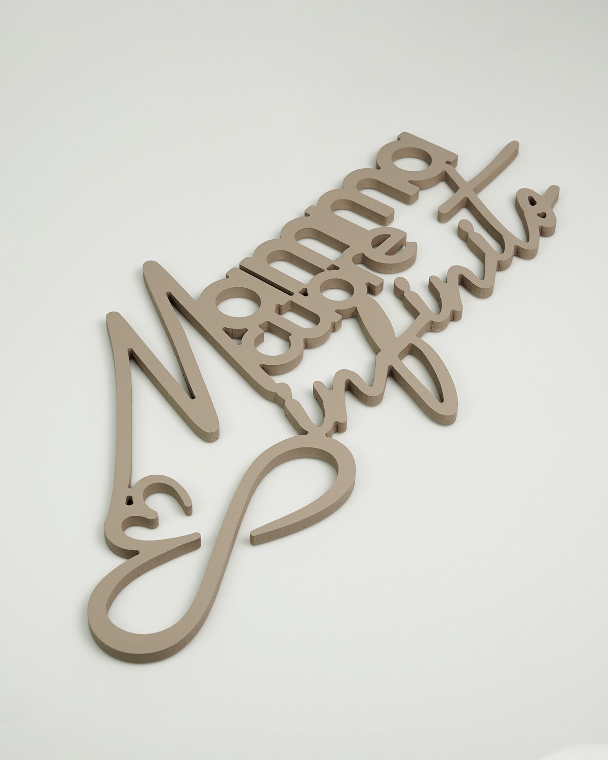 Scritta in Legno Mamma cuore infinito