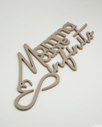 Scritta in Legno Mamma cuore infinito