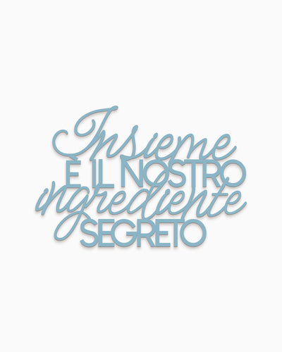 Scritta in Legno L'ingrediente segreto