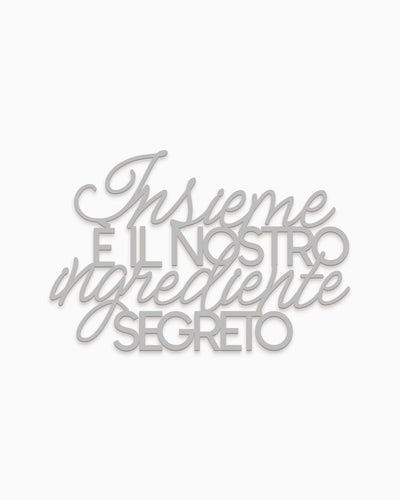 Scritta in Legno L'ingrediente segreto