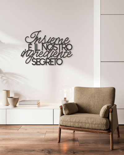 Scritta in Legno L'ingrediente segreto