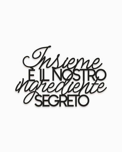 Scritta in Legno L'ingrediente segreto