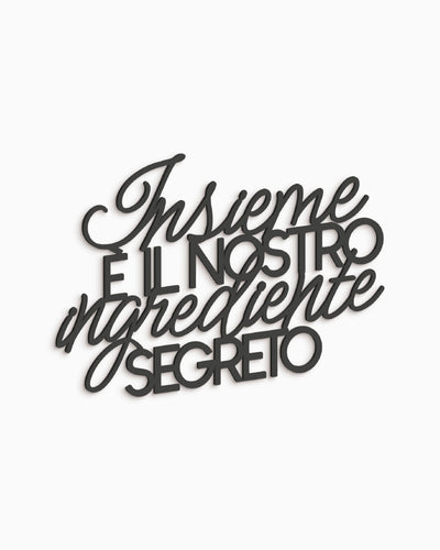 Scritta in Legno L'ingrediente segreto