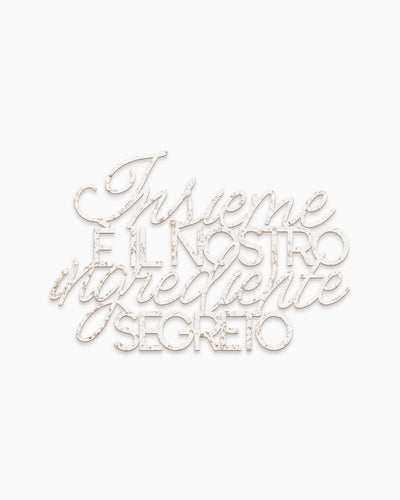 Scritta in Legno L'ingrediente segreto