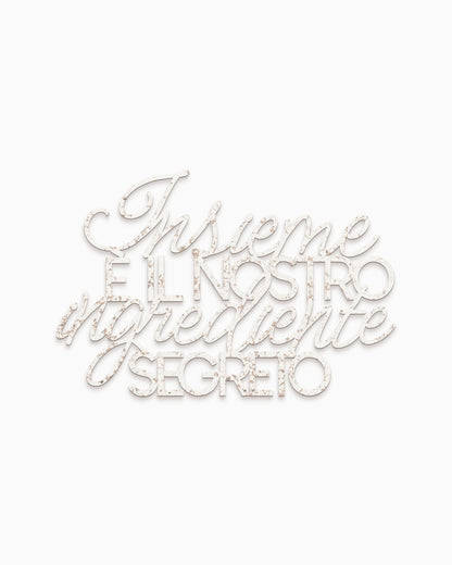 Scritta in Legno L'ingrediente segreto