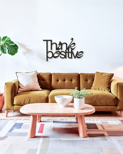Scritta Think positive