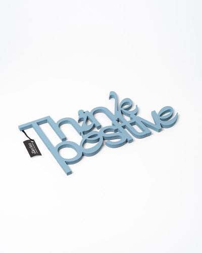 Scritta Think positive