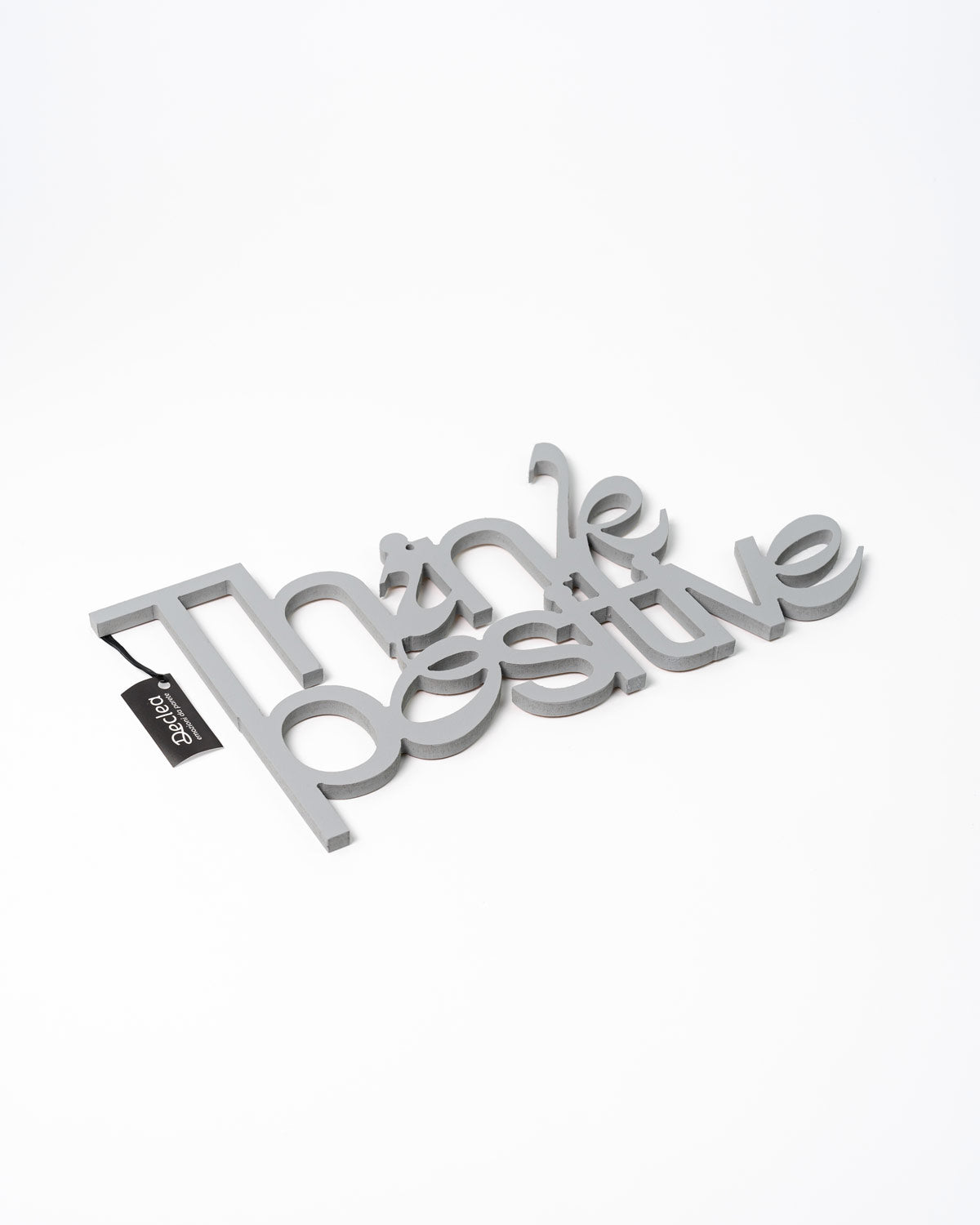 Scritta Think positive