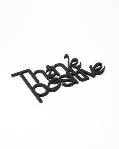 Scritta Think positive