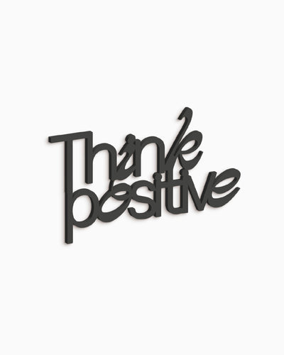 Scritta Think positive