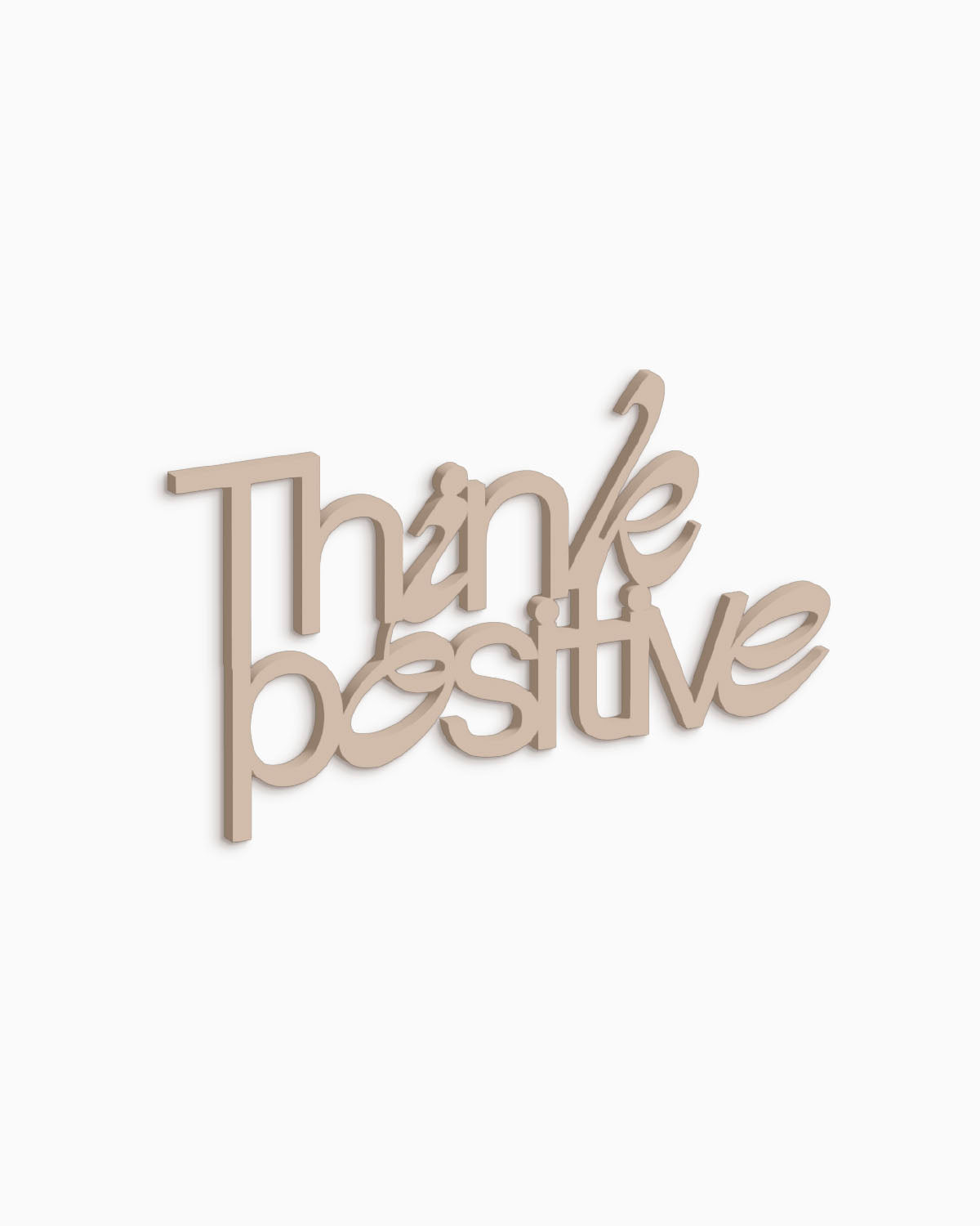 Scritta Think positive