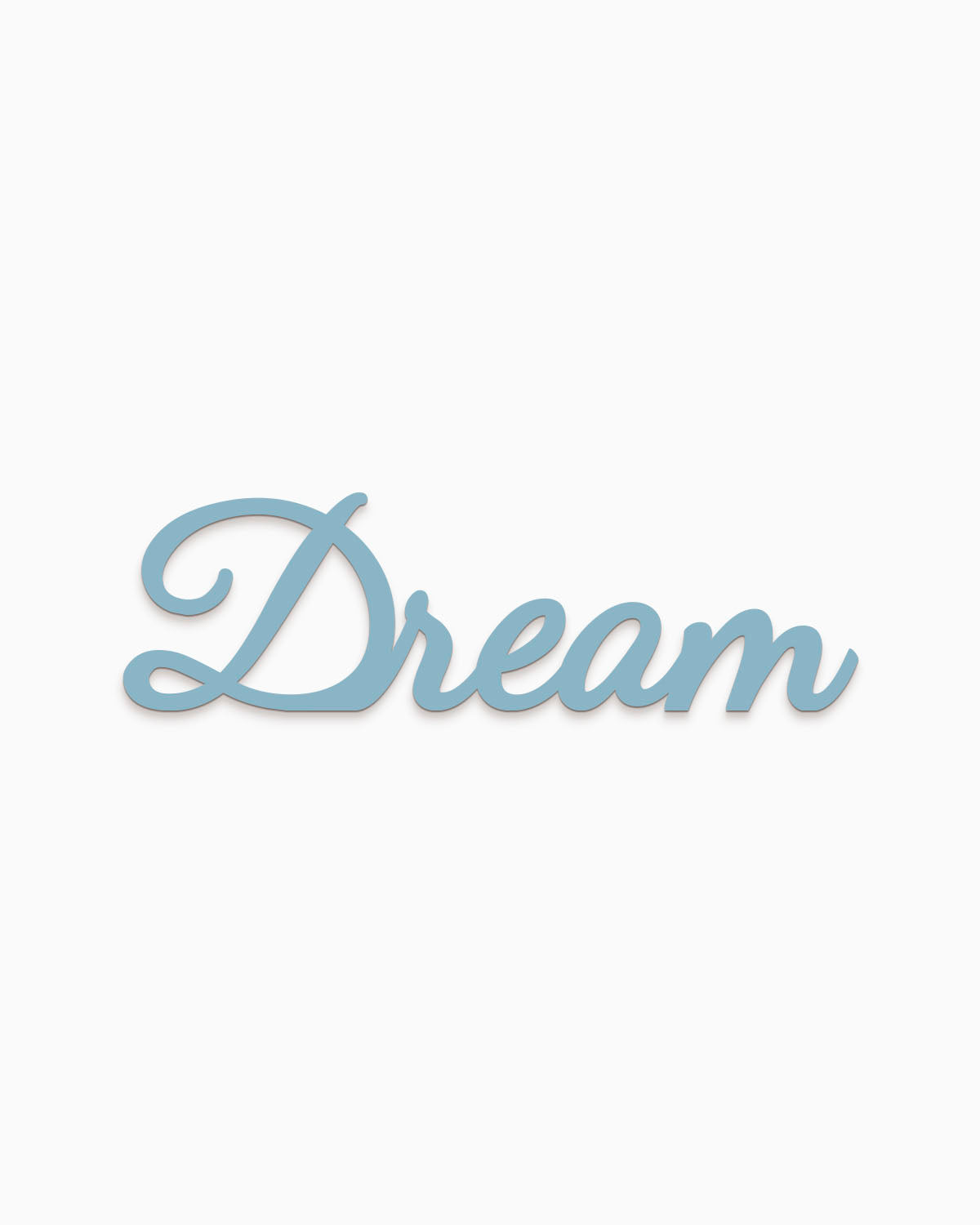 scritta da appendere decorazione parete dream #colore_azzurro-polvere