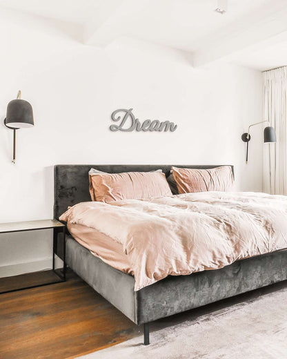 scritta da appendere decorazione parete dream #colore_grigio-medio