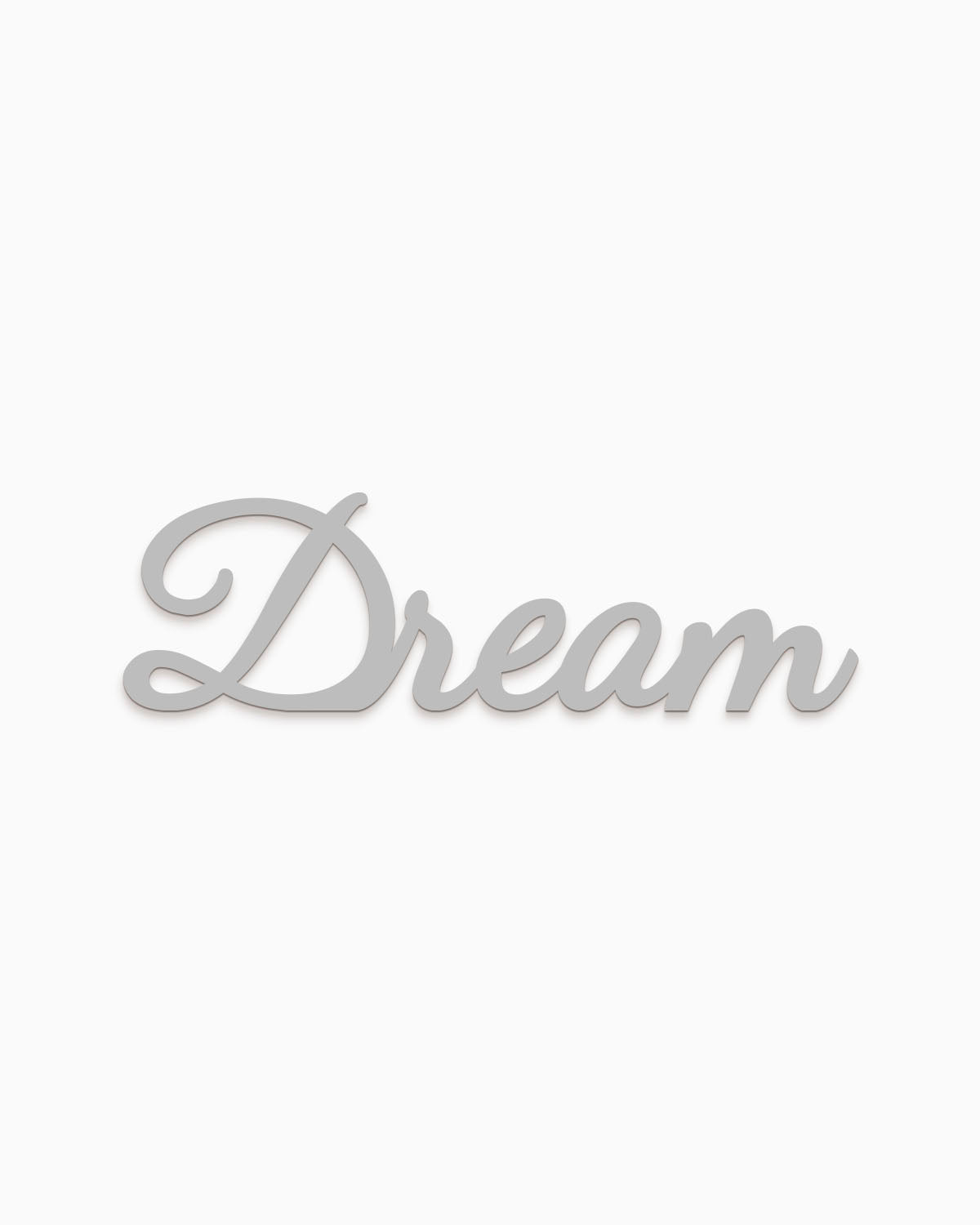 scritta da appendere decorazione parete dream #colore_grigio-medio