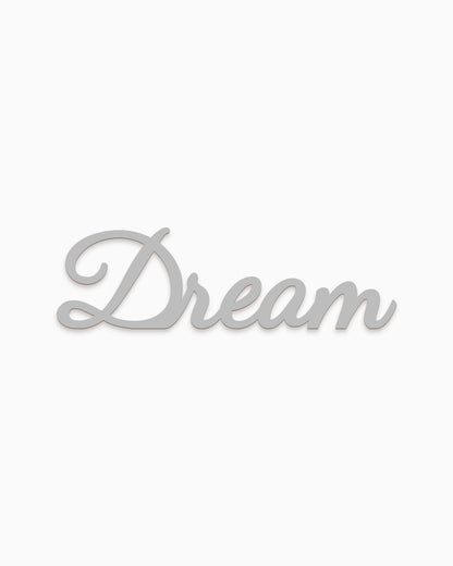 scritta da appendere decorazione parete dream #colore_grigio-medio
