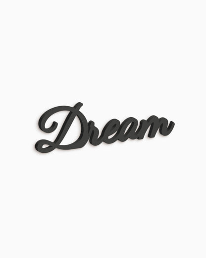 scritta da appendere decorazione parete dream #colore_nero