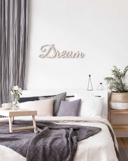 scritta da appendere decorazione parete dream #colore_shabby