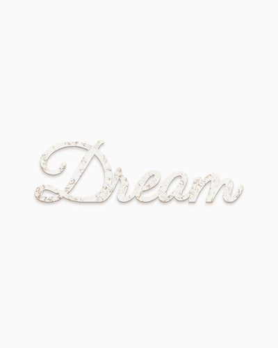 scritta da appendere decorazione parete dream 