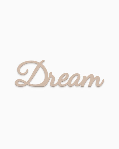 scritta da appendere decorazione parete dream 