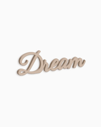 scritta da appendere decorazione parete dream 