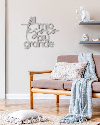 Scritta in Legno Al mio tesoro più grande