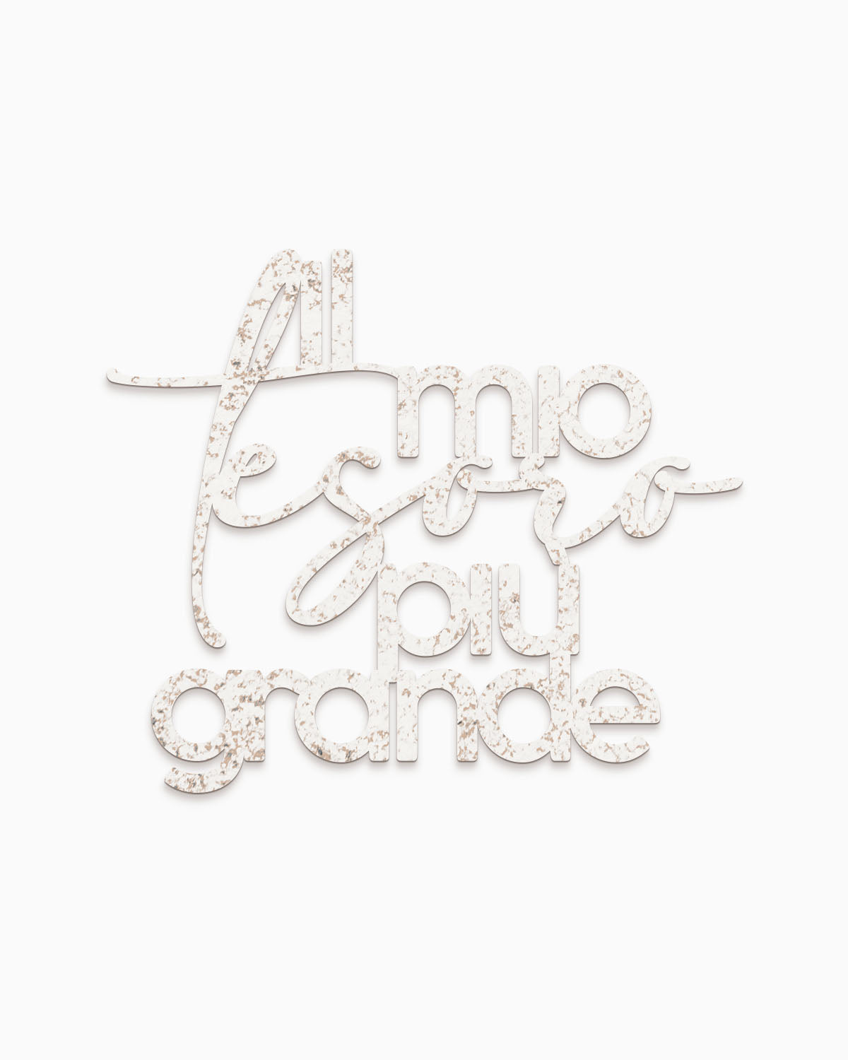 Scritta in Legno Al mio tesoro più grande