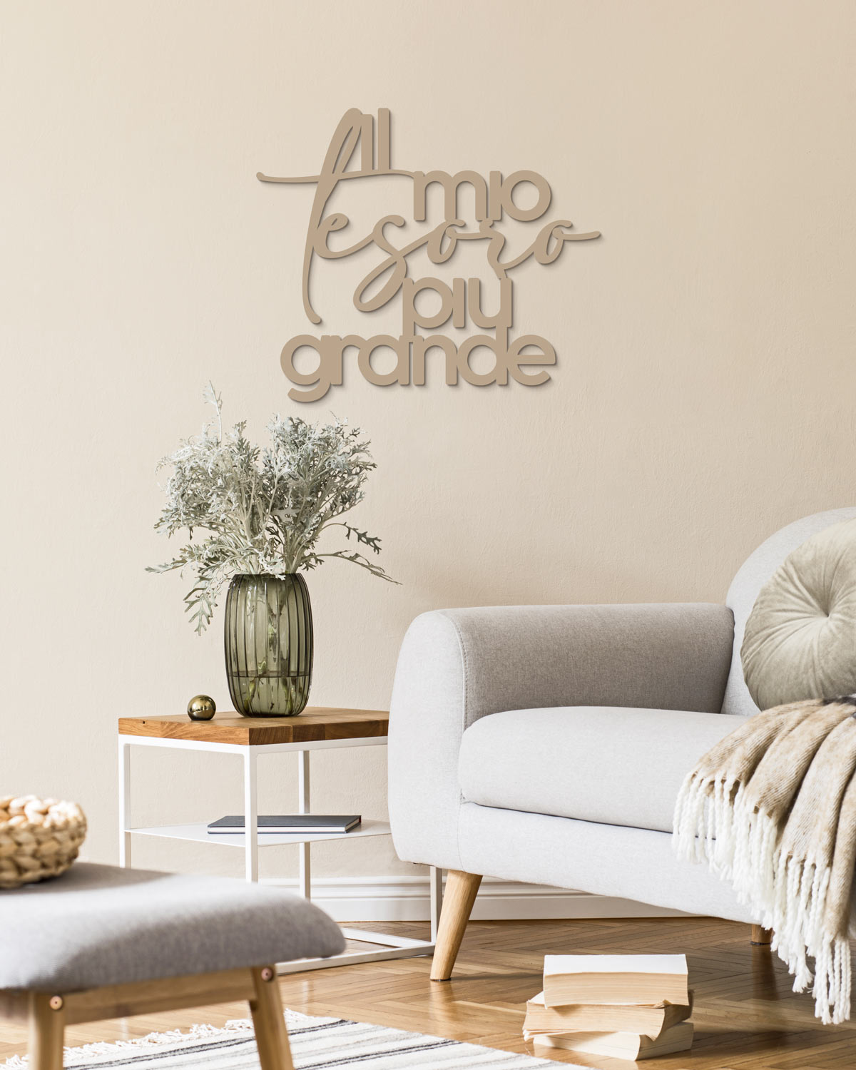 Scritta in Legno Al mio tesoro più grande