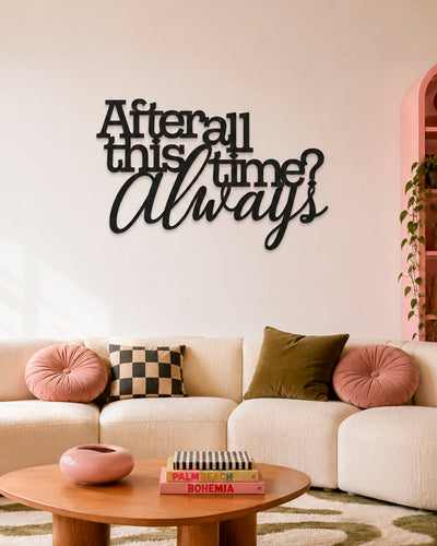 Scritta in legno Always