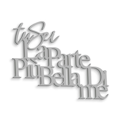 Scritta in Legno La parte più bella