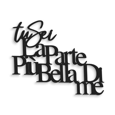 Scritta in Legno La parte più bella