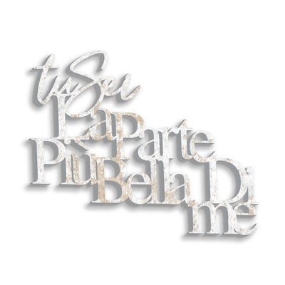 Scritta in Legno La parte più bella