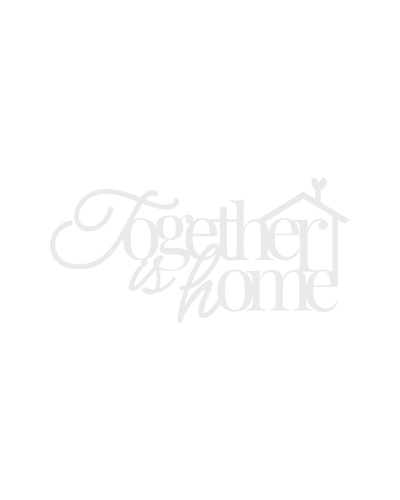 Scritta in Legno Together is Home