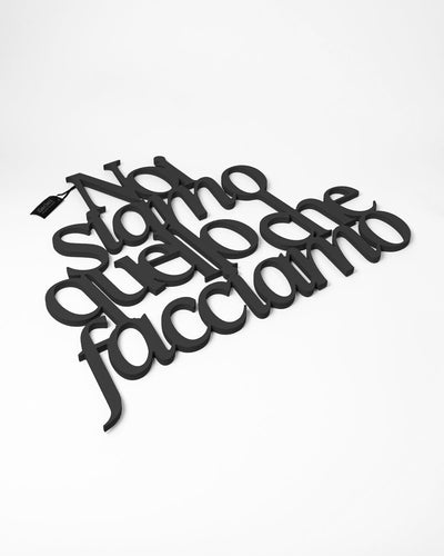 Scritta in legno Noi siamo quello che facciamo