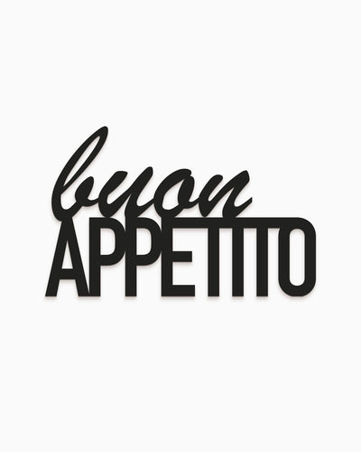 scritta in legno decorativa buon appetito ideale per la casa 
