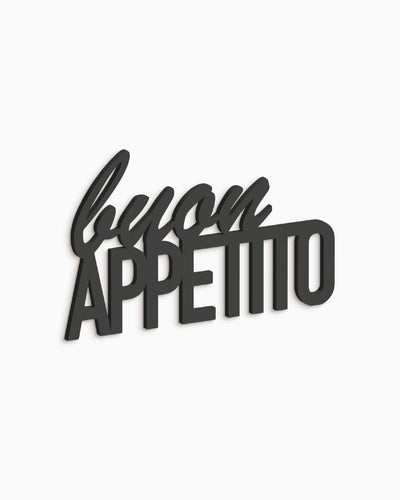 scritta in legno decorativa buon appetito ideale per la casa 
